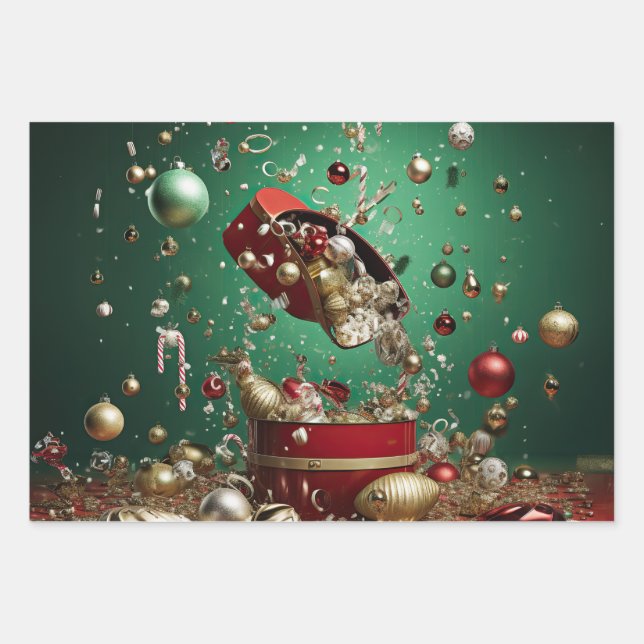 Magical Midnight Christmas Geschenkpapier Set (Vorderseite)