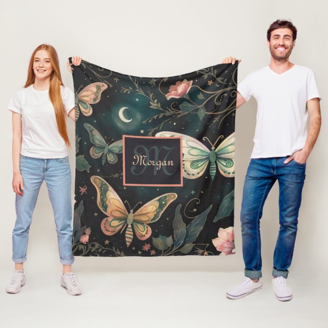 Magical Midnight Garden Fleecedecke (Beispiel)