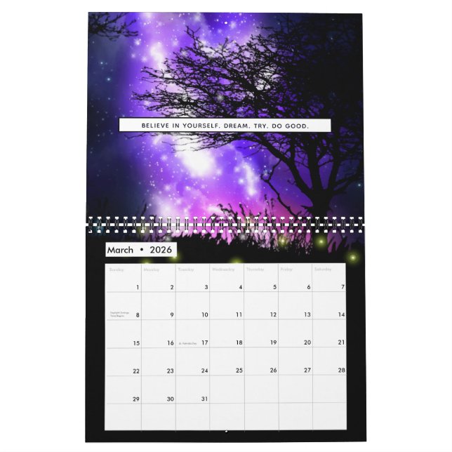 Magical Milky Way Calendar Kalender (Mär 2026)