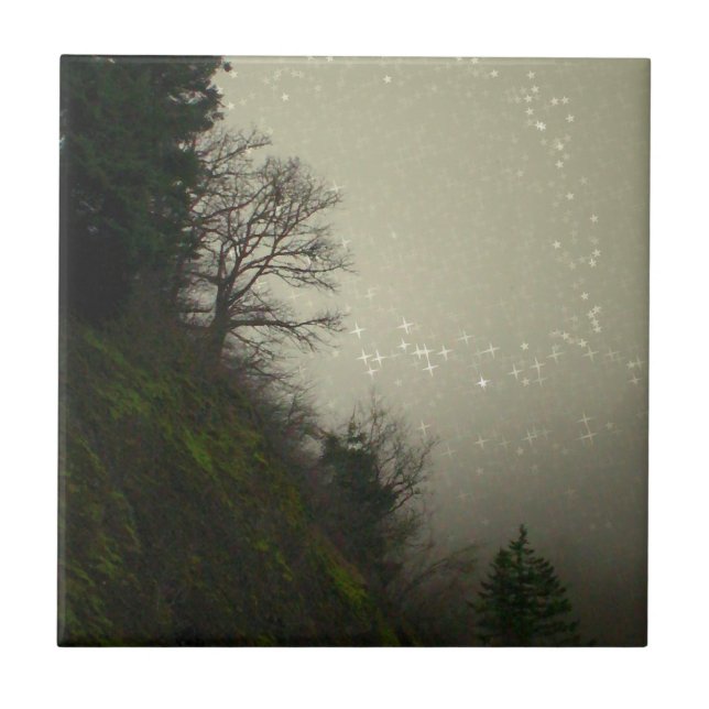 Magical Mist Forest Hill Fliese (Vorderseite)
