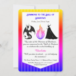 Magical & Mysterious Kids BirthdayParty Invitation Einladung