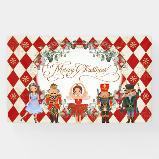 Magical Nutcraker Frohe Weihnachtsfeier Banner (Horizontal)