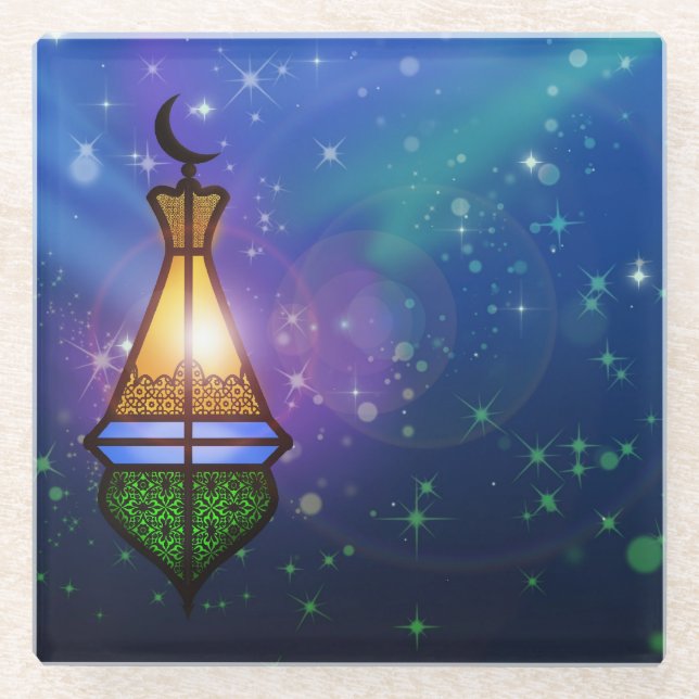 Magical Oriental Lantern - Untersetzer aus Glas (Vorderseite)