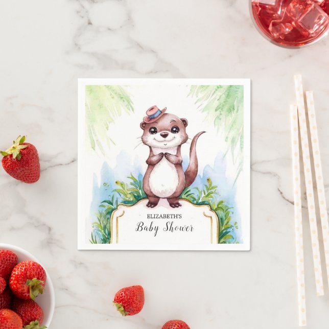 Magical Otter Baby Dusche Serviette (Beispiel)
