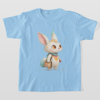 Magical Paint-Splashed Rabbit-Cat Creature T-Shirt