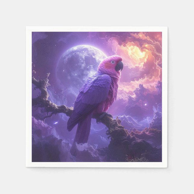 Magical Parrot Serviette (Vorderseite)