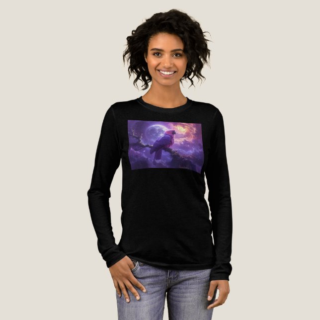 Magical Parrot Tri-Blend Shirt (Volle Vorderseite)