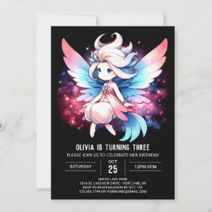 Magical Pastel Fairy Birthday Einladung