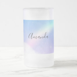 Magical Pastel Mattglas Bierglas