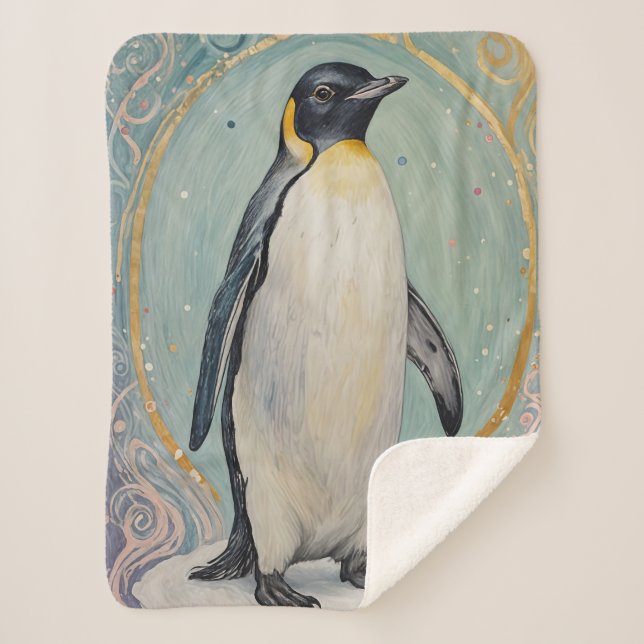 Magical Pastel Penguin Sherpadecke (Vorderseite)