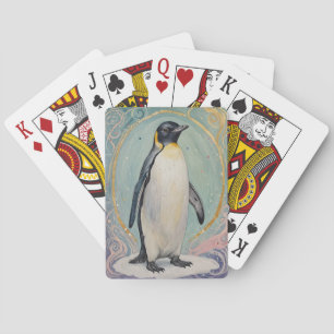 Magical Pastel Penguin Spielkarten