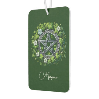 Magical Pentagram Green Ivy Personalized Autolufterfrischer