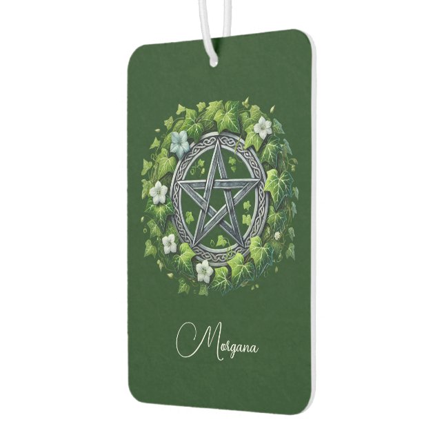 Magical Pentagram Green Ivy Personalized Autolufterfrischer (Links)
