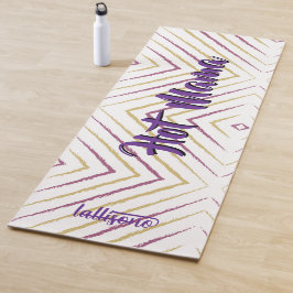 Magical pink background name Personalized  Yogamatte