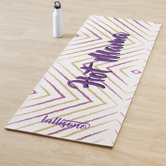 Magical pink background name Personalized  Yogamatte (Beispiel)