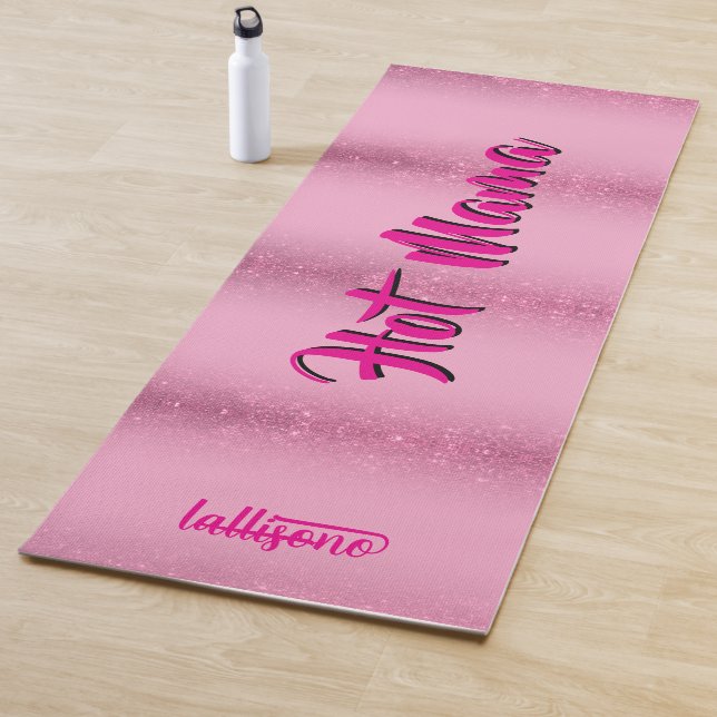 Magical pink background name Personalized  Yogamatte (Beispiel)