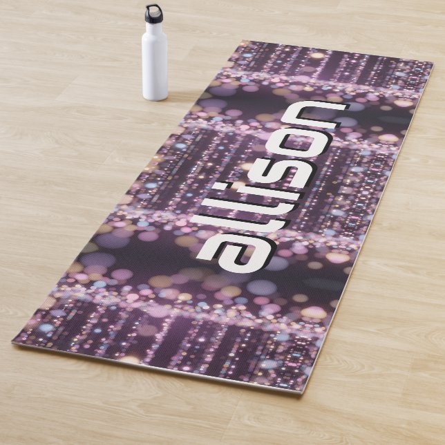 Magical pink background name Personalized  Yogamatte (Beispiel)