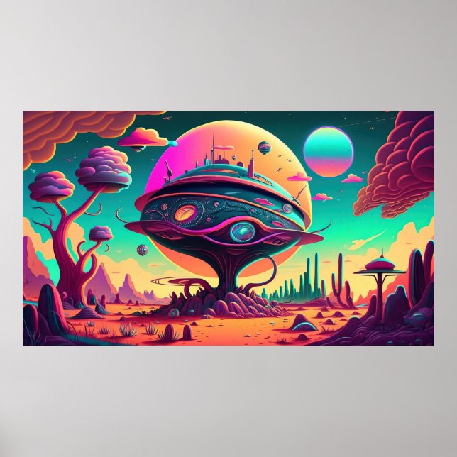 Magical Psychedelic Space Poster (Vorne)