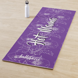 Magical purple background name Personalized  Yogamatte