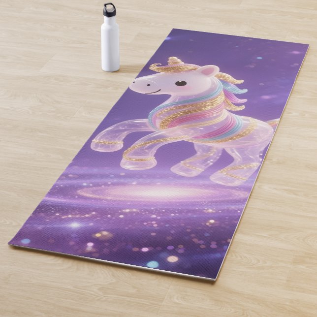 Magical Rainbow Unicorn  Personalized  Yogamatte (Beispiel)