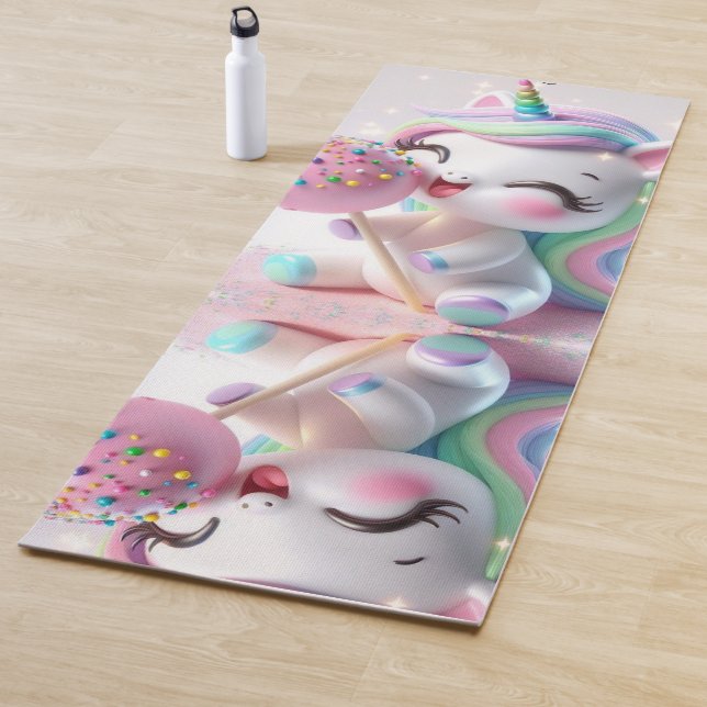 Magical Rainbow Unicorn  Personalized  Yogamatte (Beispiel)
