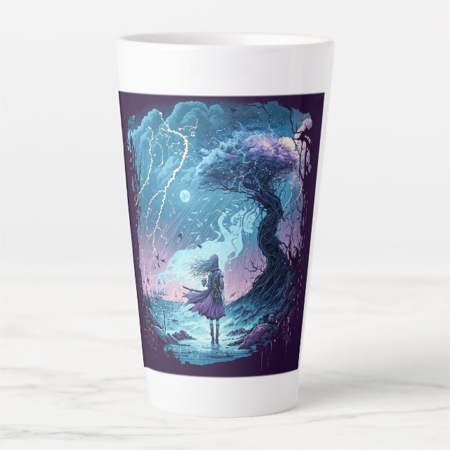 Magical Rainstorm Latte Tasse (Vorderseite)