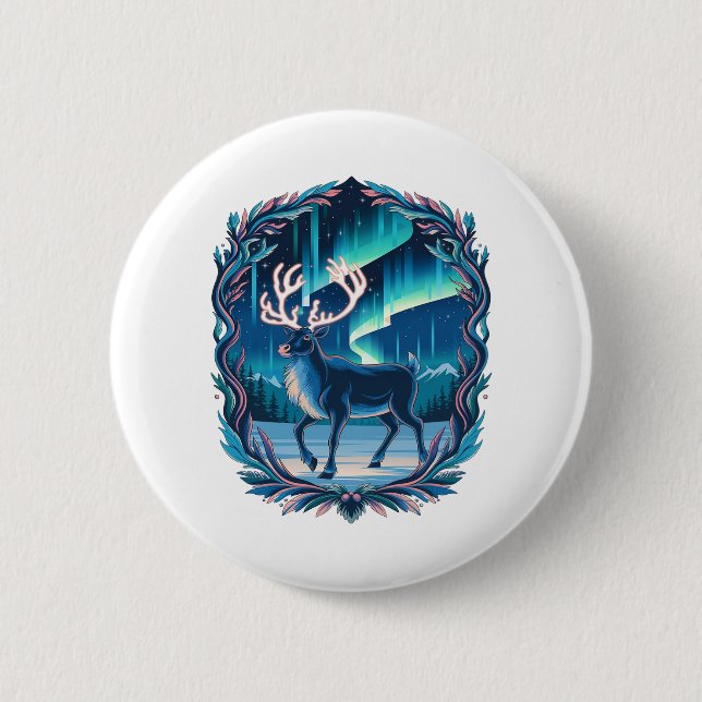 Magical Reindeer Glow Button (Vorderseite)