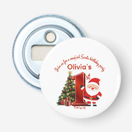 Magical Santa Birthday Design for Kids Flaschenöffner