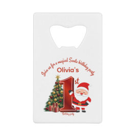 Magical Santa Birthday Design for Kids Geldbeutel Flaschenöffner