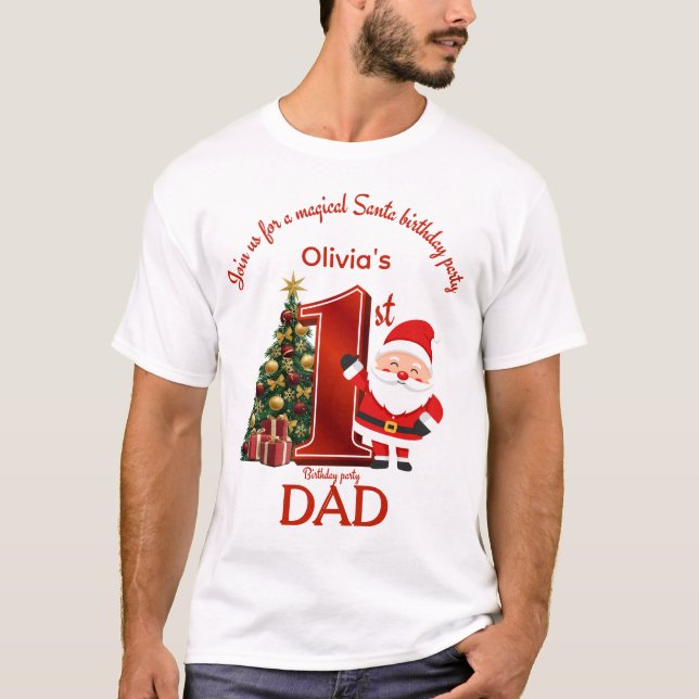 Magical Santa Birthday Design for Kids T-Shirt (Vorderseite)