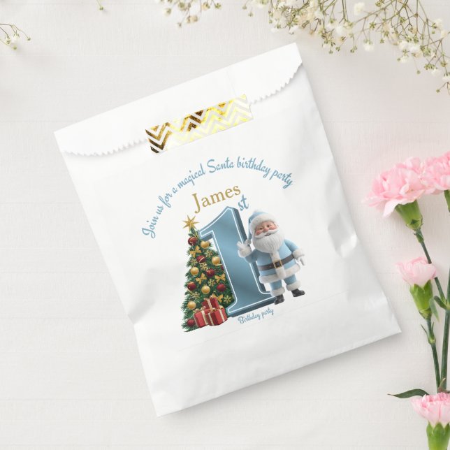 Magical Santa Birthday Invitation – 1st Birthday Geschenktütchen (Versiegelt)