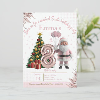 Magical Santa Birthday Invitation – 2nd Birthday Dankeskarte