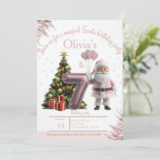 Magical Santa Birthday Invitation – 7th Birthday Dankeskarte