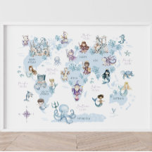 Magical Sea World, Mermaids, Ritter, Weltkarte