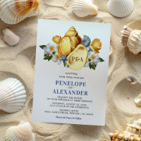 Magical Seashell Floral Beach Wedding