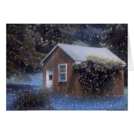 Magical Snowy Country Shed
