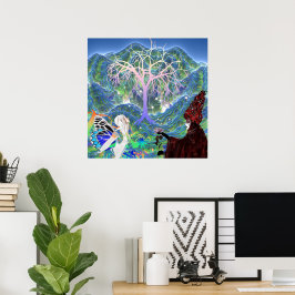 Magical Star Tree Poster