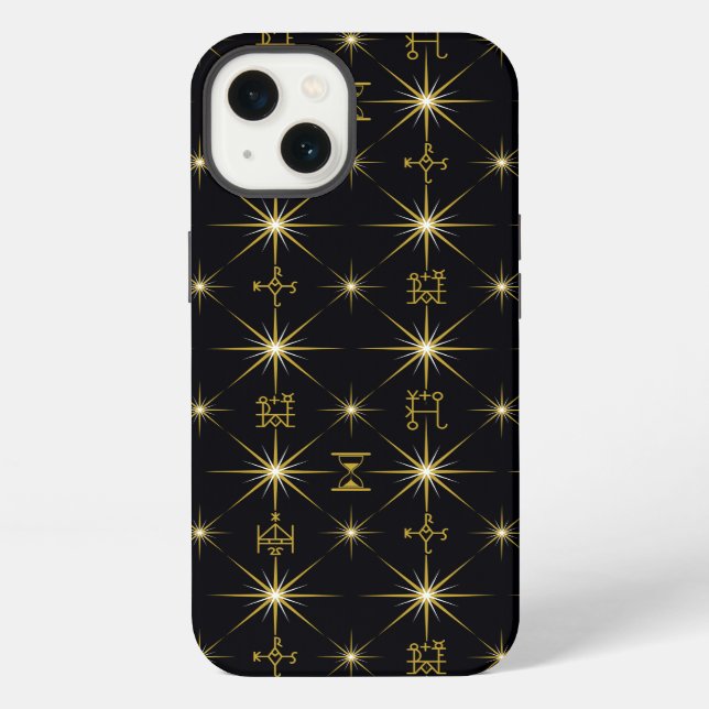 Magical Symbos Pattern iPhone Hülle (Rückseite)