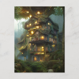 Magical Treehouse Colony Postkarte