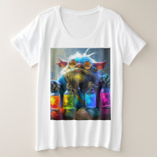 Magical Troll Alchemist Große Größe T-Shirt