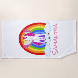 Magical Unicorn Beach Handtuch! Strandtuch