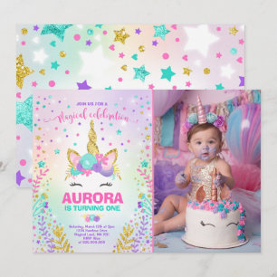 Magical Unicorn Birthday Einladung Unicorn Party