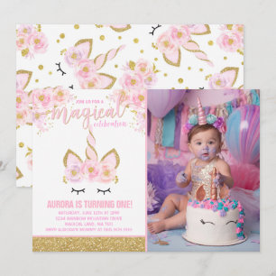 Magical Unicorn Birthday Einladung Unicorn Party