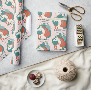 Magical Unicorn Birthday Geschenkpapier