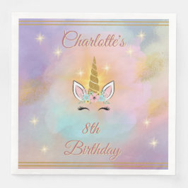 Magical Unicorn Birthday Serviette