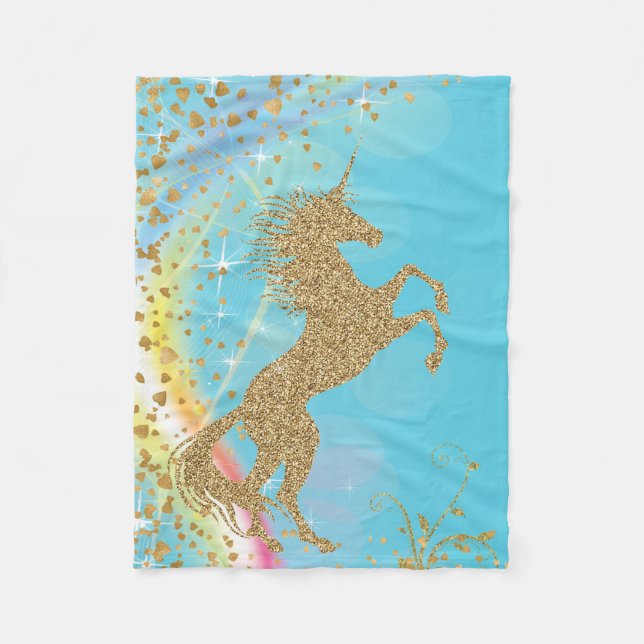 Magical Unicorn Blanket Fleecedecke (Vorderseite)