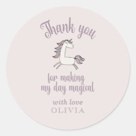 Magical Unicorn Danke, Aufkleber