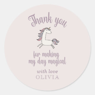 Magical Unicorn Danke, Aufkleber