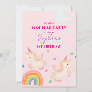 Magical Unicorn Dreamland Einladung
