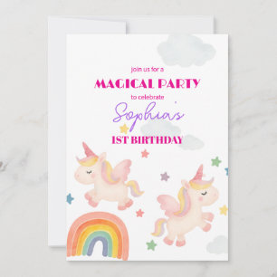 Magical Unicorn Dreamland Einladung